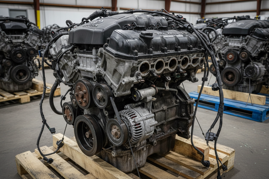 2017 Toyota Tacoma Used Engine 3.5L (VIN Z, 5th digit, 2GRFKS engine, 6 cylinder), w/o vacuum pump