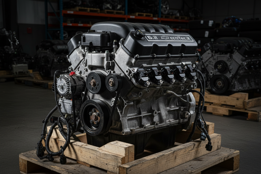 2019 Chevy Truck-Silverado 1500 used engine new style (mirrors mount on door skin), 6.2L (VIN L, 8th digit, opt L87)