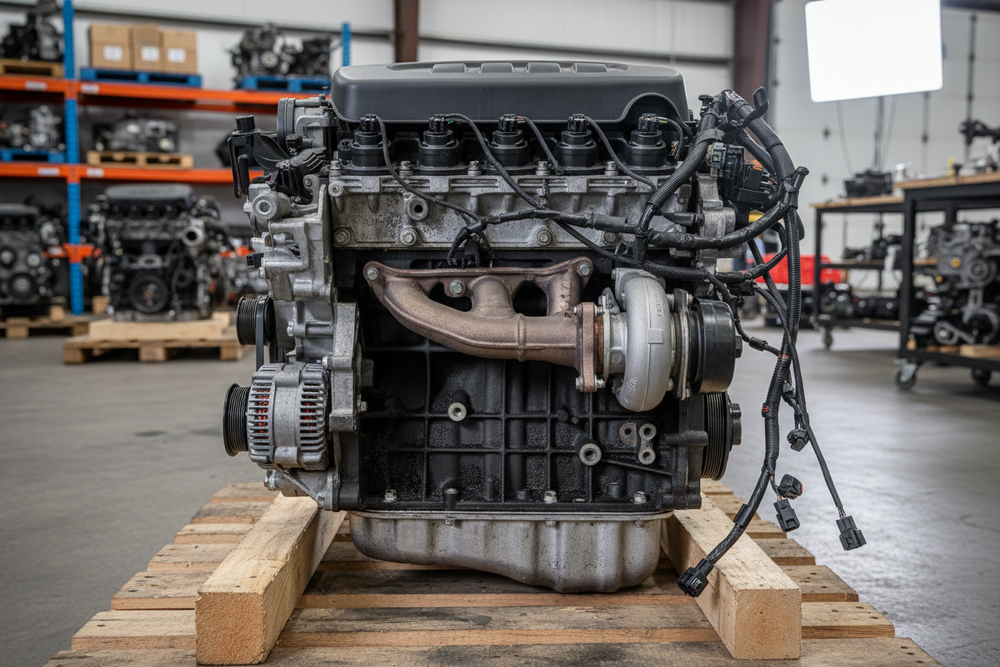 2019 Jeep Cherokee (except Grand Cherokee) Used Engine 2.0L (VIN N, 8th digit), one piece oil pan