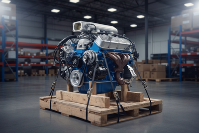 Complete Ford Engine on Pallet