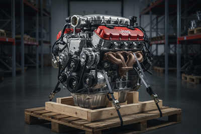 Jeep Engine on Pallet