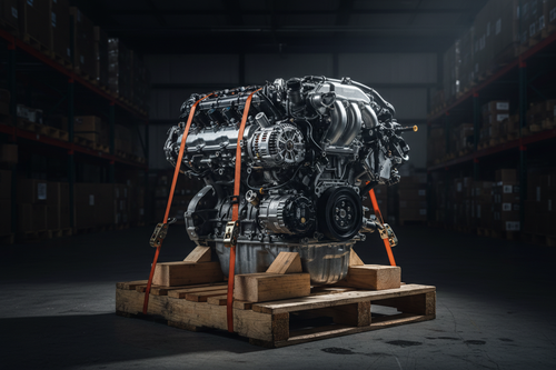 Nissan Engine on Pallet